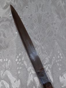13" Vintage Black Acrylic Italian Stiletto. Rostfrei 13" Vintage Black Acrylic Italian Stiletto. Rostfrei