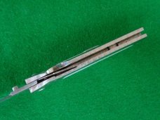 RARE CUSTOM Ralph Dewey Harris (Deceased) Double Action Switchblade Pearl, Damascus, Abalone RARE CUSTOM Ralph Dewey Harris (Deceased) Double Action Switchblade Pearl, Damascus, Abalone