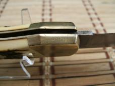 SCHRADE UNCLE HENRY LB8 PAPA BEAR USA LARGE FOLDING POCKET KNIFE SERIAL NO. 48515 & ORIGINAL SHEATH