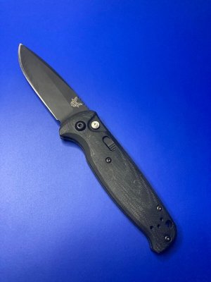 Benchmade CLA Drop Point Automatic Knife Black G-10 4300BK