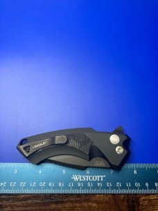 Hogue Knives X5 Spear Point Flipper Knife Black G-Mascus 3.5" Blade