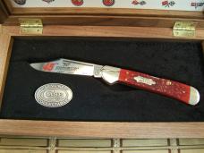 CASE XX 45TH CORVETTE ANNIVERSARY 1953-1998 COPPER LOCK VINTAGE U.S.A. RED BONE WOOD CASED KNIFE SET CASE XX 45TH CORVETTE ANNIVERSARY 1953-1998 COPPER LOCK VINTAGE U.S.A. RED BONE WOOD CASED KNIFE SET