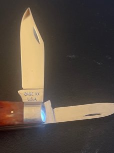 1965/69 Case XX USA 6216 1/2 Red Bone Handle Jack Knife With Two Blade 1965/69 Case XX USA 6216 1/2 Red Bone Handle Jack Knife With Two Blade
