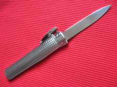 Older Chrome Plated Gravity Machined Handle OTF Knife