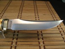 SCHRADE UNCLE HENRY 153UH GOLDEN SPIKE U.S.A. NOS CARBON STEEL FIXED BLADE KNIFE, SHEATH, PAPER, BOX SCHRADE UNCLE HENRY 153UH GOLDEN SPIKE U.S.A. NOS CARBON STEEL FIXED BLADE KNIFE, SHEATH, PAPER, BOX