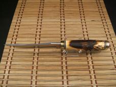 SCHRADE UNCLE HENRY 153UH GOLDEN SPIKE U.S.A. NOS CARBON STEEL FIXED BLADE KNIFE, SHEATH, PAPER, BOX SCHRADE UNCLE HENRY 153UH GOLDEN SPIKE U.S.A. NOS CARBON STEEL FIXED BLADE KNIFE, SHEATH, PAPER, BOX