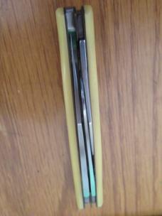 Schrade Yellow Birds Eye Mid Size Stockman Pattern # 835Y