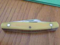 Schrade Yellow Birds Eye Mid Size Stockman Pattern # 835Y