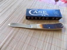 Rare Never Used CASE XX Bose Amber bone saw cut Bearhead Knife & original box