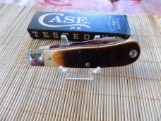 Rare Never Used CASE XX Bose Amber bone saw cut Bearhead Knife & original box