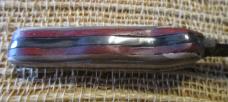Unsigned, handmade, double-edged, fixed-blade knife