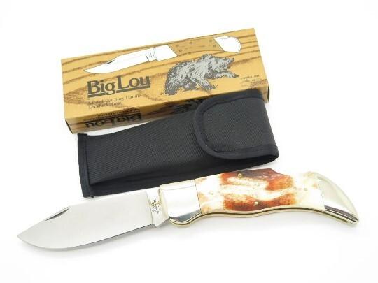Vintage Parker Imai Dach K-54 Japan Stag Buffalo Folding Hunter 