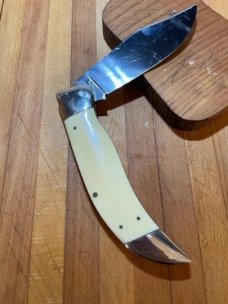 Vintage Star 3330I Folding locking hunting knife Japan, bone handles Vintage Star 3330I Folding locking hunting knife Japan, bone handles