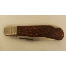 Vintage Valor Japan 4000322 Flintlock Single Blade Folding Lockback Knife Vintage Valor Japan 4000322 Flintlock Single Blade Folding Lockback Knife