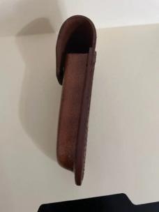  Leather folding knife sheath for 5" knife and up to 2 inch belts 