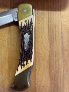 Schrade + USA Uncle Henry LB8 Folding Knife w/ Sheath PAPA BEAR