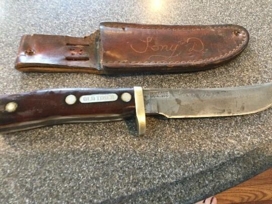 Vintage USA SCHRADE 165 Old Timer Hunting Knife USA Vintage USA SCHRADE 165 Old Timer Hunting Knife USA
