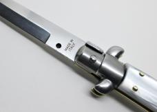 9" Automatic Switchblade Stiletto - White Imitation Mother of Pearl - Made in Italy