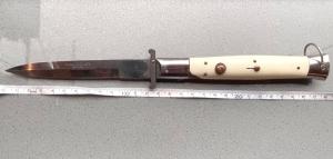 Vintage 28cm Rizzuto Estileto Milano Italy Switchblade 