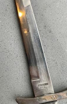 Vintage 26cm Rizzuto Estileto Milano Italy Switchblade (rescaled)