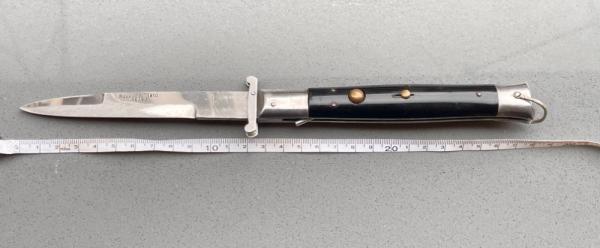 Vintage 28cm Rizzuto Estileto Milano Italy Switchblade 