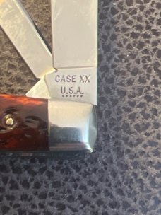 1974 Case XX USA 6 Dots 6488 Beautiful Reddish Bone Congress With Four Blades & Nickel Silver Bolste