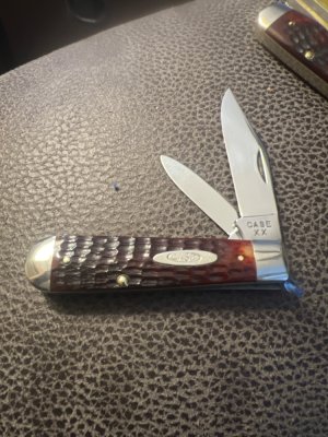 1940/64 Case XX 6235 1/2 Reddish Bone Handle Jack Knife With Two Blades Like New