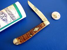 Northfield 488117 Antique Amber Jigged Bone Diamond Jack SFO Knife & Button Mint in Tube