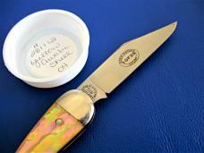 GEC Tidioute 281112 Yellow Awabi Shell Acrylic French Kate Mint in Tube With COA