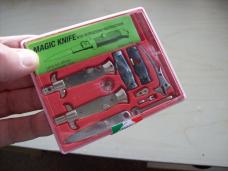 Italian Magic Knife Switchblade Kit Complete with Instructions UNUSED W/Plastic Case Italian Magic Knife Switchblade Kit Complete with Instructions UNUSED W/Plastic Case