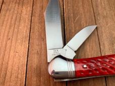 Cattaraugus Cutlery by A.G. Russell Folding Hunter Red Jigged Bone Seki Japan