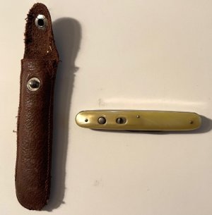 SCHRADE antique, double button, automatic knife
