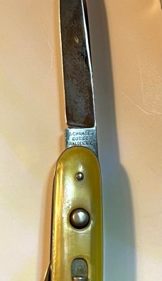 SCHRADE antique, double button, automatic knife SCHRADE antique, double button, automatic knife