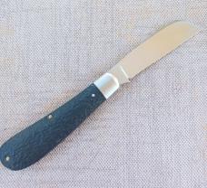 Mike Moran Swayback Sheepsfoot Jack..Jigged Paper Micarta..Cpm154...3 7/8" closed..coa,.pouch. Mike Moran Swayback Sheepsfoot Jack..Jigged Paper Micarta..Cpm154...3 7/8" closed..coa,.pouch.