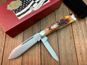 Canal Street Cutlery for Rigid Gunstock Jack Amber Carved Bone Stag (ACBS)