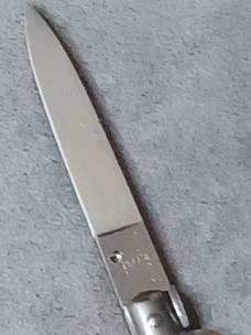 8" Italian stiletto knife. 8" Italian stiletto knife.