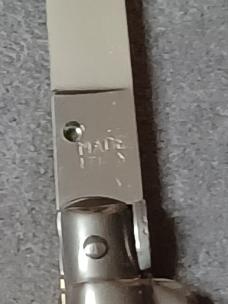 8" Italian stiletto knife. 8" Italian stiletto knife.