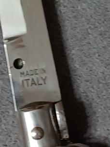 8" Italian stiletto knife. 
