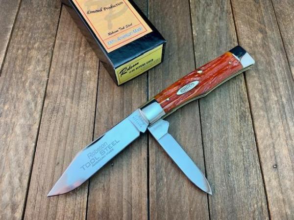 Robeson Pocketeze by Queen Gunstock Jack Autumn Gold Jigged Bone Robeson Pocketeze by Queen Gunstock Jack Autumn Gold Jigged Bone