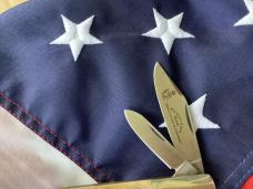 Orig Colonel Coon 2 Blade Barlow w/ Bone Handles & colonel coon blade etch Orig Colonel Coon 2 Blade Barlow w/ Bone Handles & colonel coon blade etch