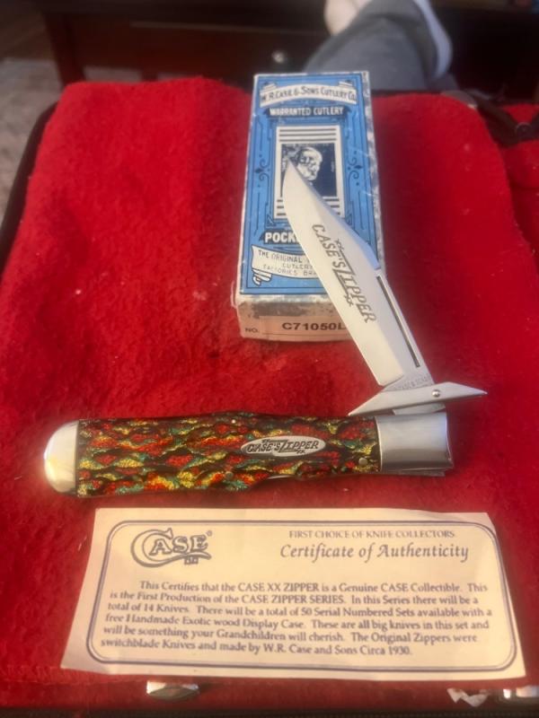 Super Rare W R Case & Sons Bradford PA 199?  Tested XX C71050L SAB "FACTORY SAMPLE" ZIPPER Series