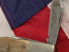 Orig Colonel Coon 2 Blade Barlow w/ Bone Handles & colonel coon blade etch Orig Colonel Coon 2 Blade Barlow w/ Bone Handles & colonel coon blade etch
