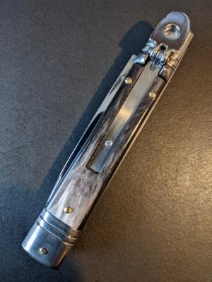 AKC Slimline Leverlock 20cm - 8” Brazilian Horn... Super snappy! 