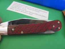Canal Street Cutlery Co-Op/Red Hill Cutlery Red Flannel 1 of 25 Made Pinch Lockback  154CM