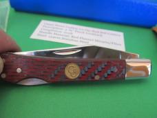 Canal Street Cutlery Co-Op/Red Hill Cutlery Red Flannel 1 of 25 Made Pinch Lockback  154CM