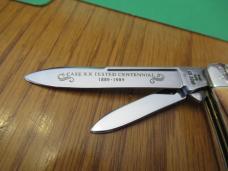 Case XX 1889-1989 Centennial Stag Gunstock pattern 3 5215 SS Case XX 1889-1989 Centennial Stag Gunstock pattern 3 5215 SS
