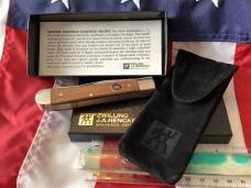 Vintage J A Henckels Trapper (HK5-GSW) Pocket Knife w/ GunStock Walnut Handles -COA & Orig Box Vintage J A Henckels Trapper (HK5-GSW) Pocket Knife w/ GunStock Walnut Handles -COA & Orig Box