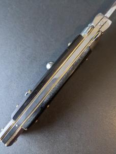 FRANK BELTRAME 23CM 9" BAYONET AUTO IN BUFFALO HORN...NEW 