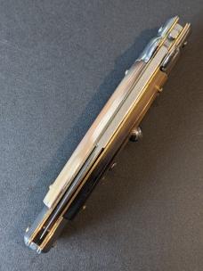 FRANK BELTRAME 23CM 9" BAYONET AUTO IN BRAZILIAN HONEY HORN...NEW