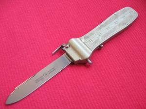 Vintage Robert KLAAS Solingen Germany Kissing Crane OTF Switchblade Knife - Mint